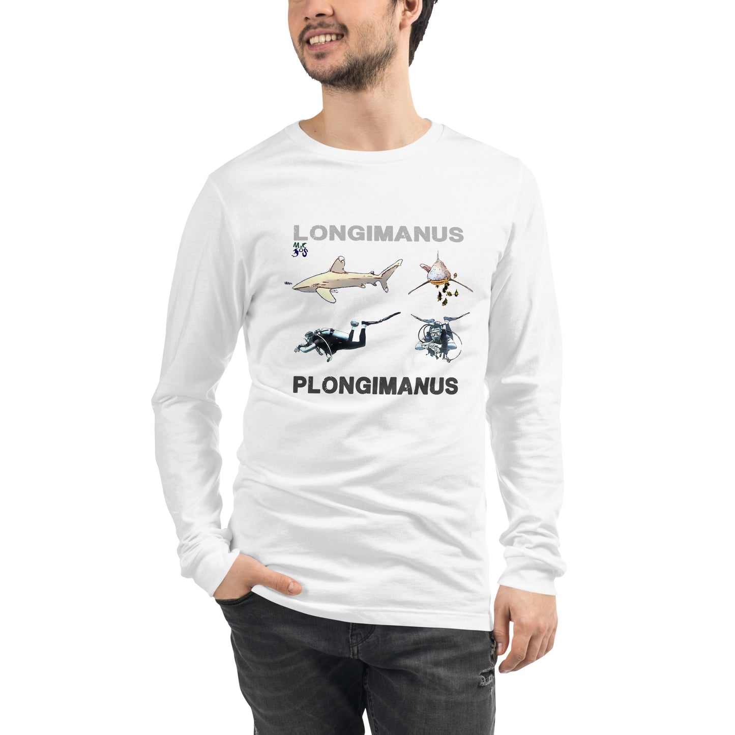 T-shirt manche longue MacJos plongée Requin LONGIMANUS PLONGIMANUS