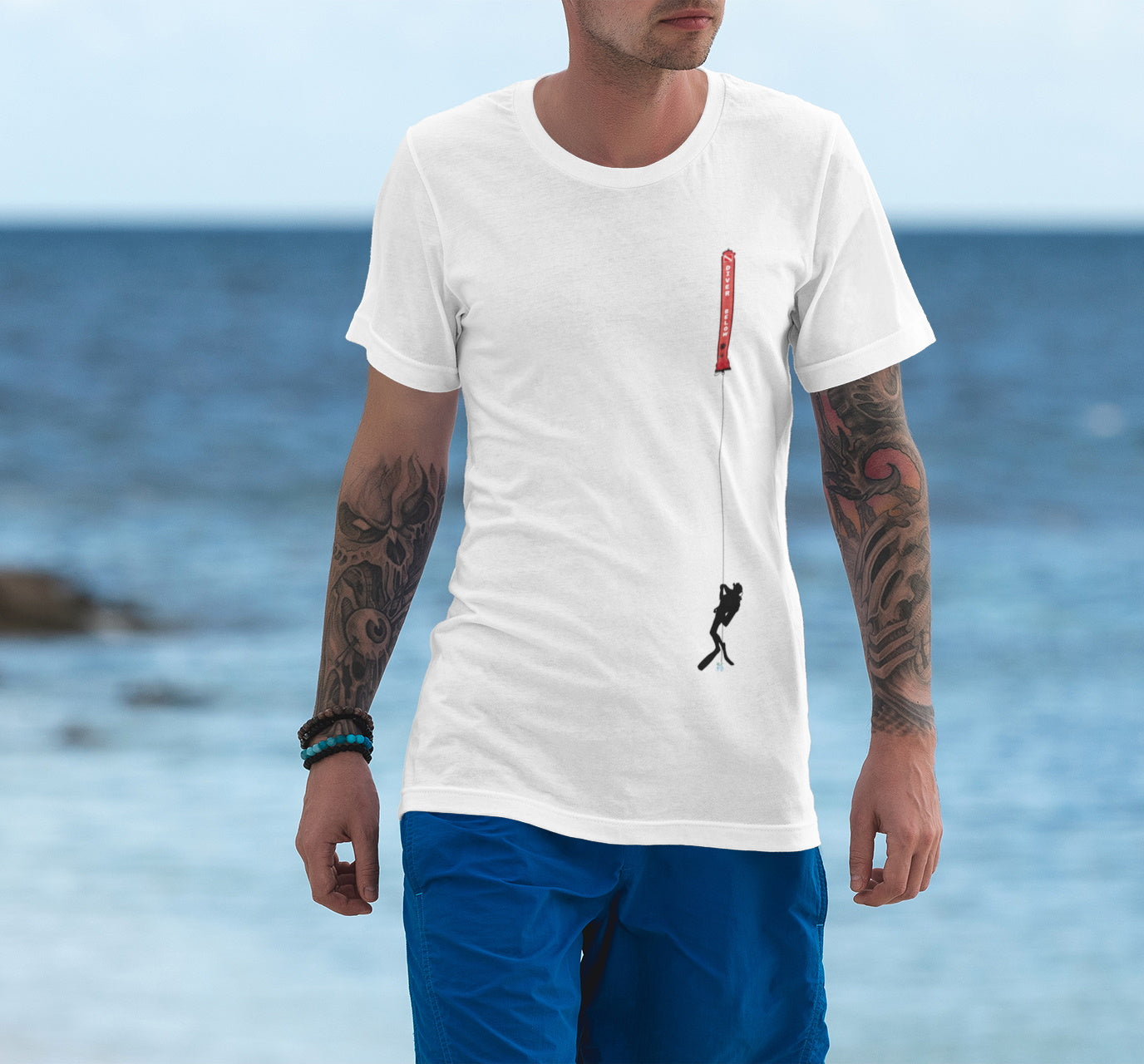 T-shirt plongée parachute de surface Par MacJos (Braderie)