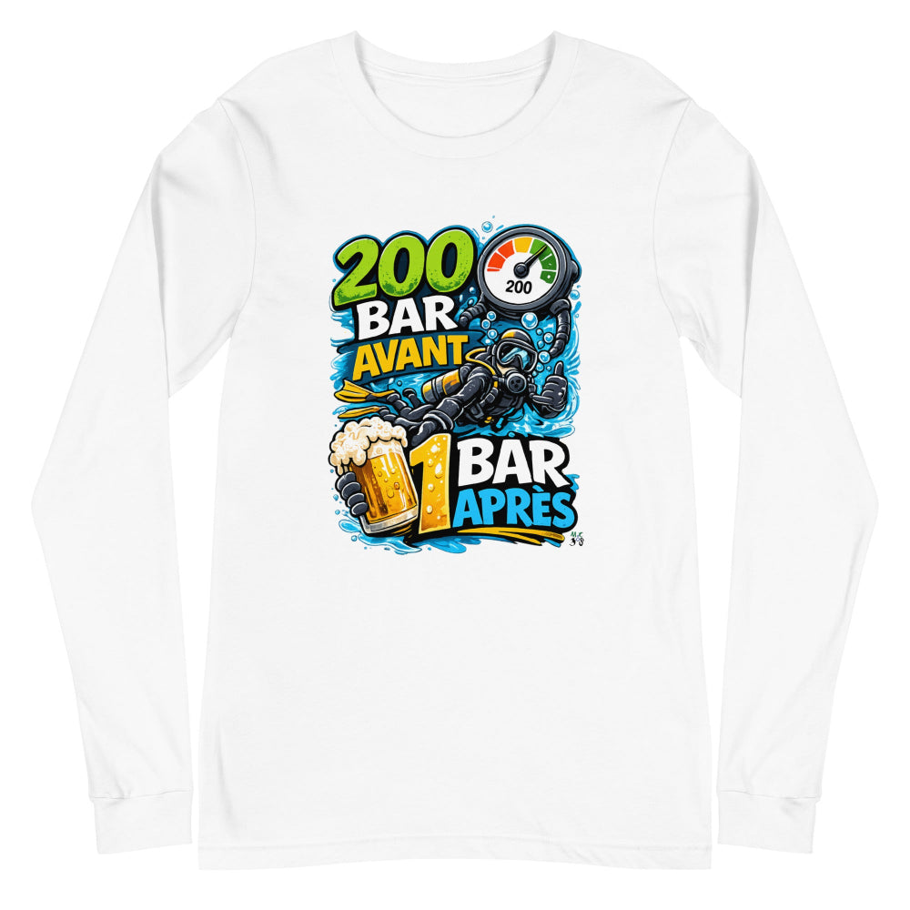 T-shirt manche longue MacJos, 200 Bar Avant, 1 Bar Après : Le Débrief du Plongeur