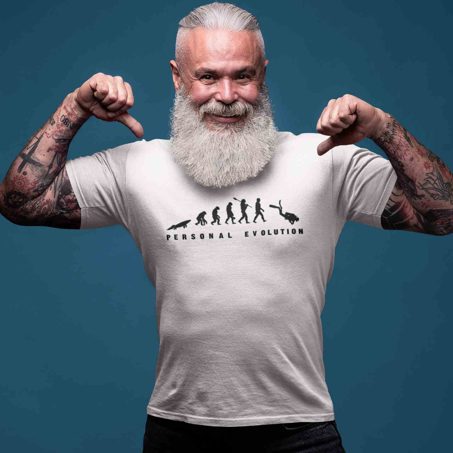 tee-shirt plongée MacJos évolution du plongeur