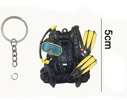 Porte-clef de plongée MacJos : Equipements