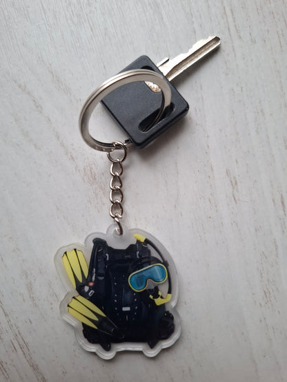 Porte-clef de plongée MacJos : Equipements