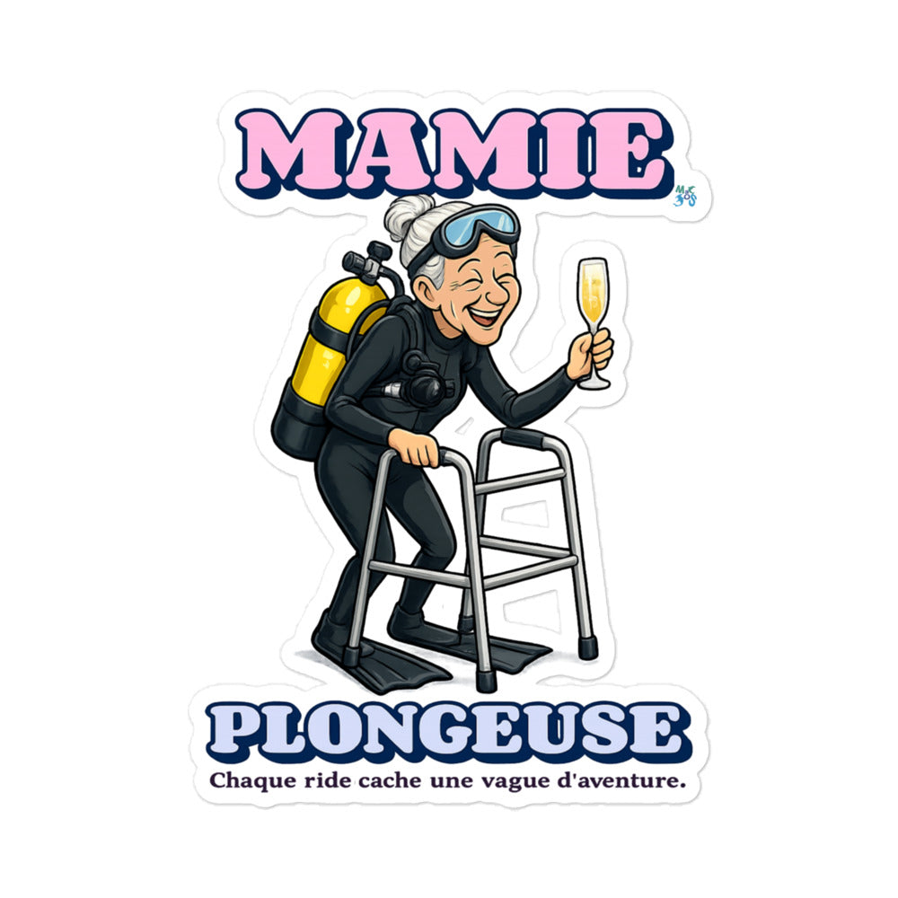 Autocollants MacJos MAMIE plongeuse