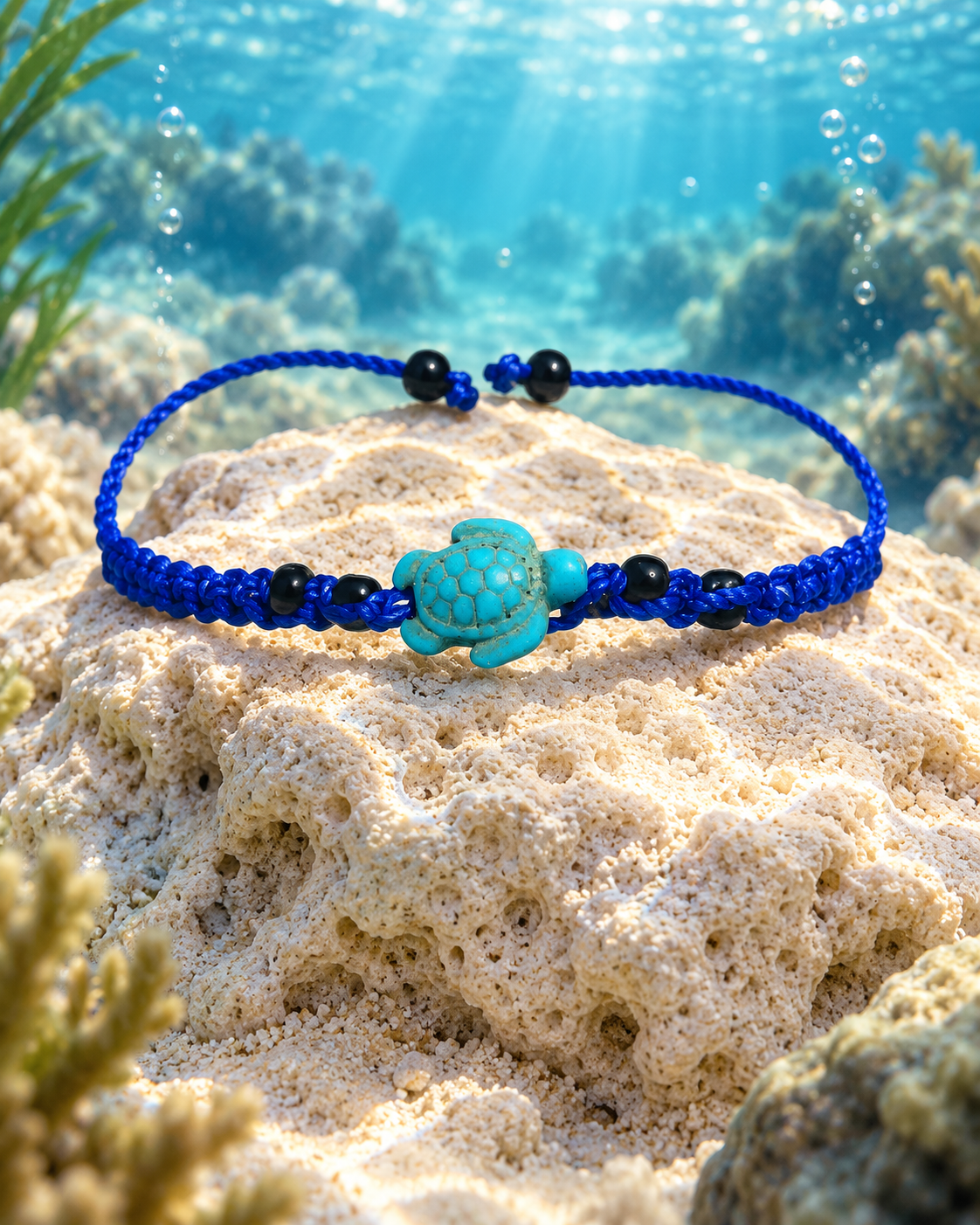 Bracelet Tortue MacJos bleu