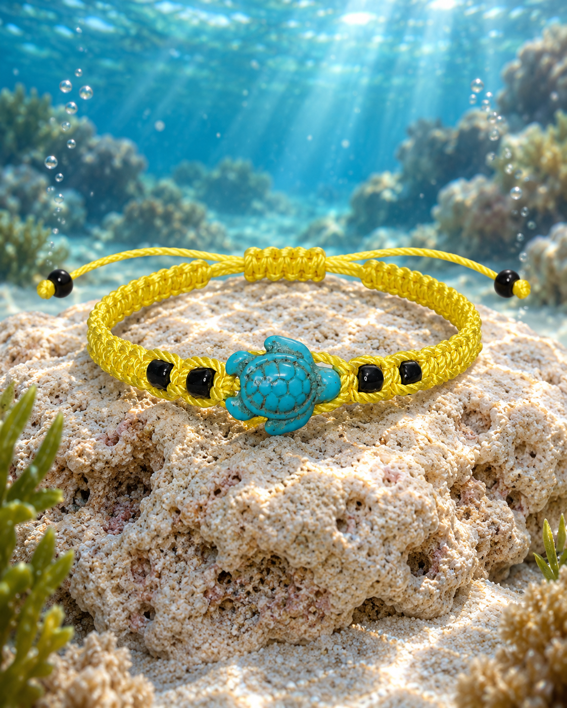 Bracelet Tortue MacJos jaune