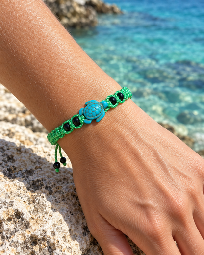 Bracelet Tortue MacJos vert 