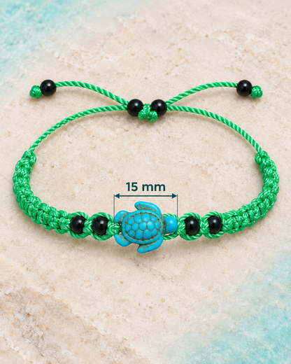 Bracelet Tortue MacJos vert Taille