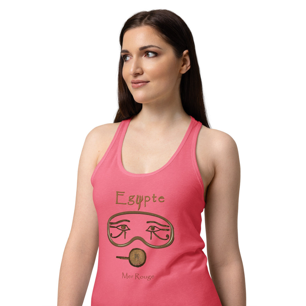 Debardeur rose MacJos plongée egypte antique – Masque egyptien Mer Rouge
