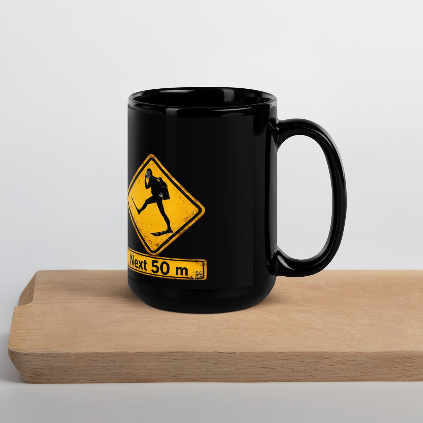 Mug plongée MacJos Panneau australien vintage Passage de Plongeur