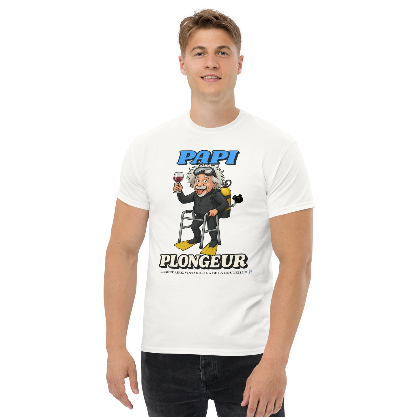 T-shirt MacJos Papi Plongeur Légendaire – plongée humour