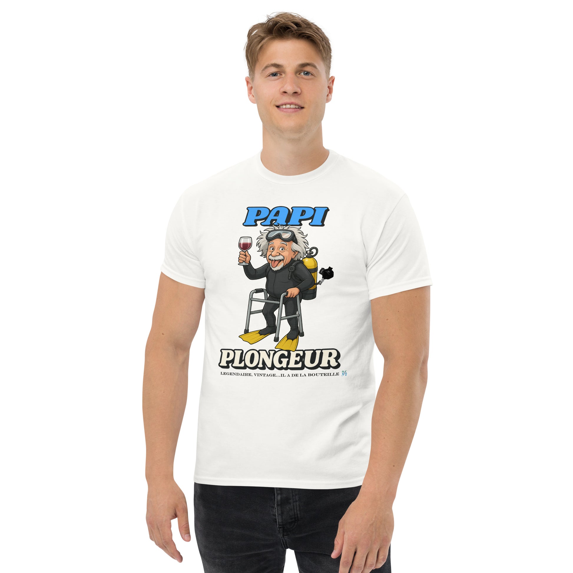 T-shirt MacJos Papi Plongeur Légendaire – plongée humour