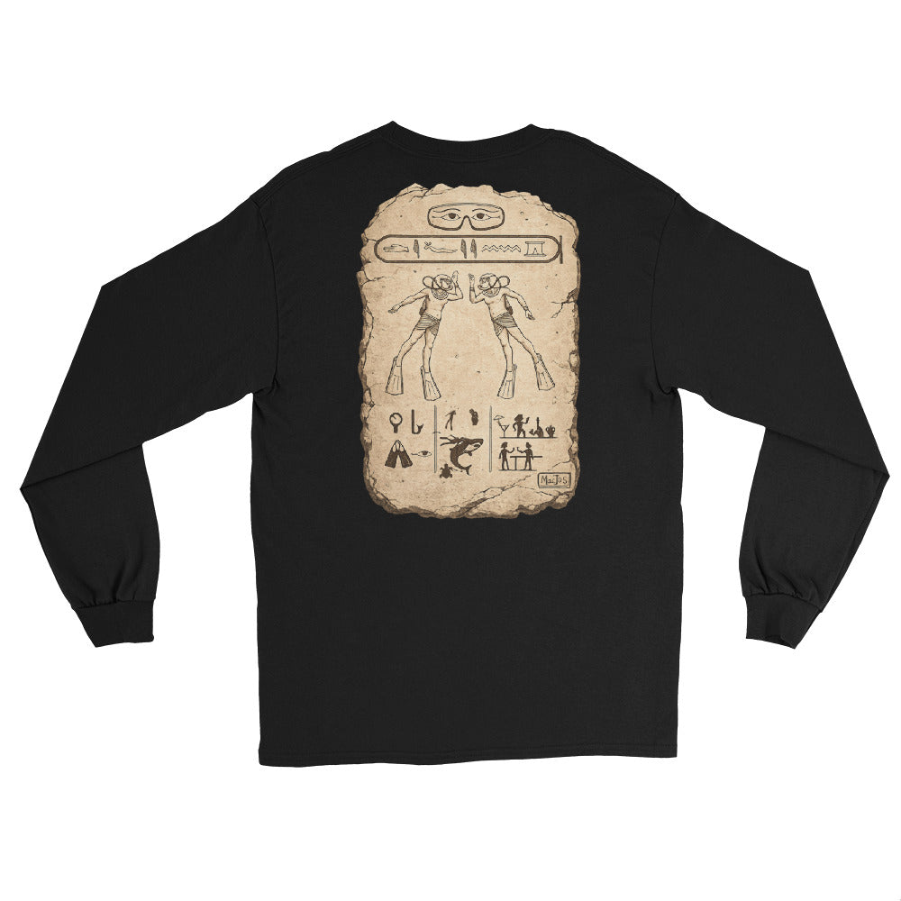 T-shirt manches longues MacJos Hieroglyphes Plongee egypte
