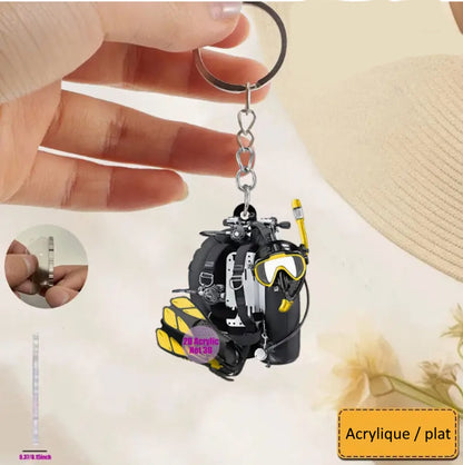 Porte-clef de plongée MacJos : Equipements