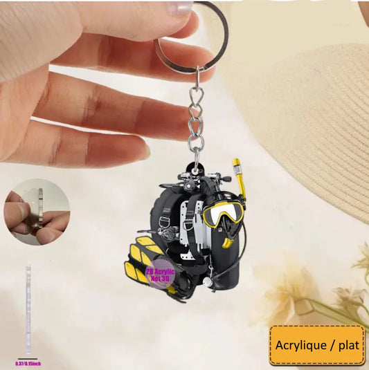Porte-clef de plongée MacJos : Equipements
