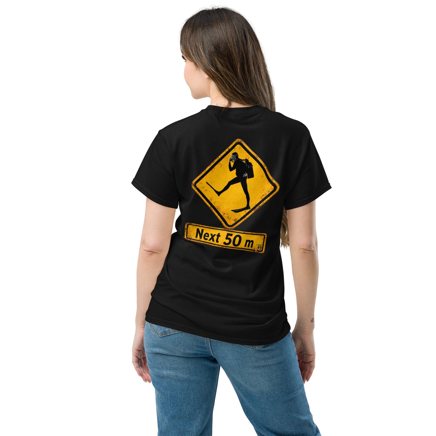 T-shirt plongée MacJos Panneau australien vintage Passage de Plongeur