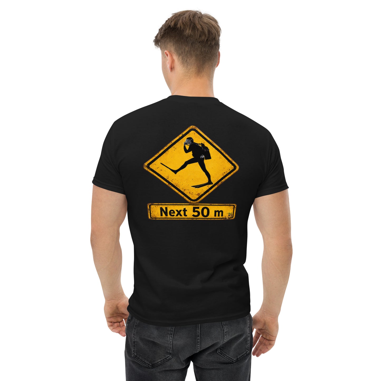 T-shirt plongée MacJos Panneau australien vintage Passage de Plongeur