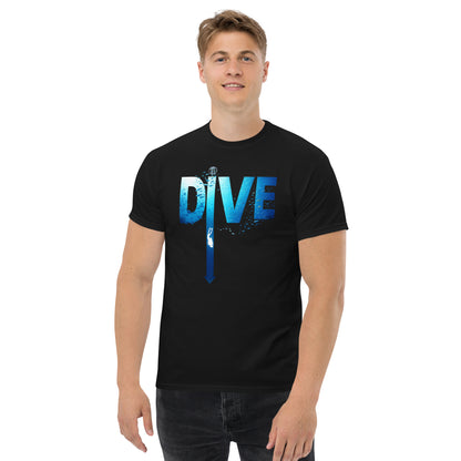 T-shirt MacJos DIVE Flèche - plongée dans le bleu