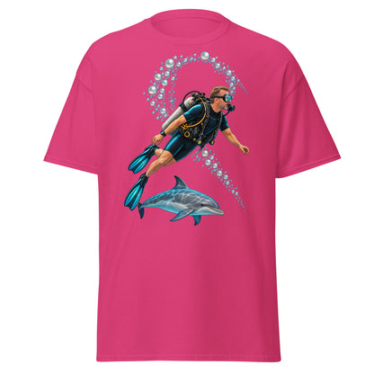 T-shirt plongee macjos st valentin plongeur blond 