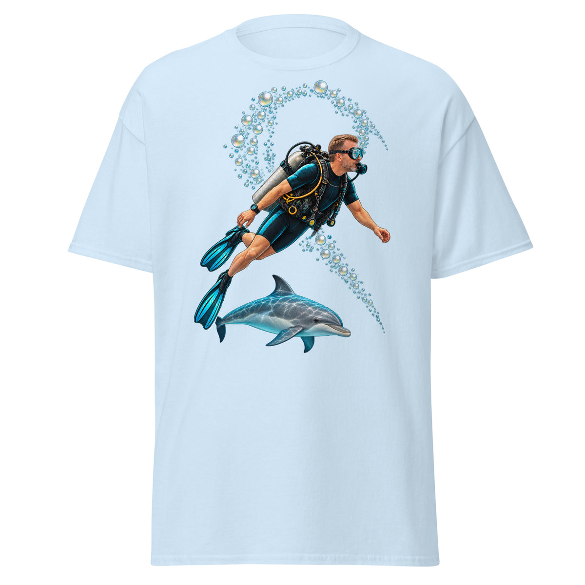 T-shirt plongee macjos st valentin plongeur blond 