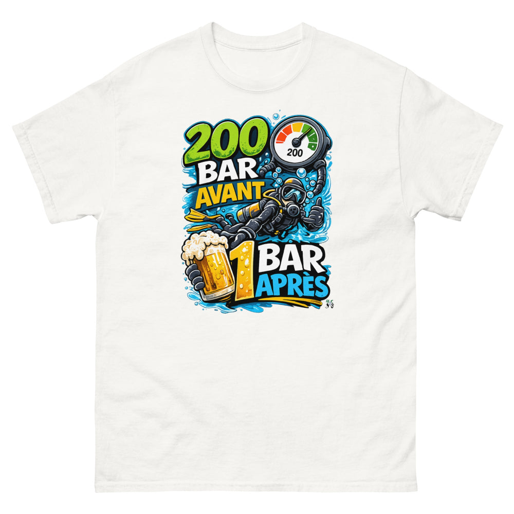 T-shirt MacJos, 200 Bar Avant, 1 Bar Après : Le Débrief du Plongeur 