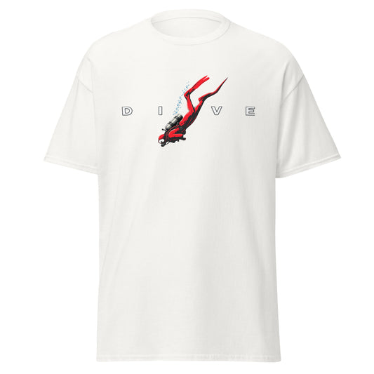 T-shirt classique unisexe DIVE plongeur jour