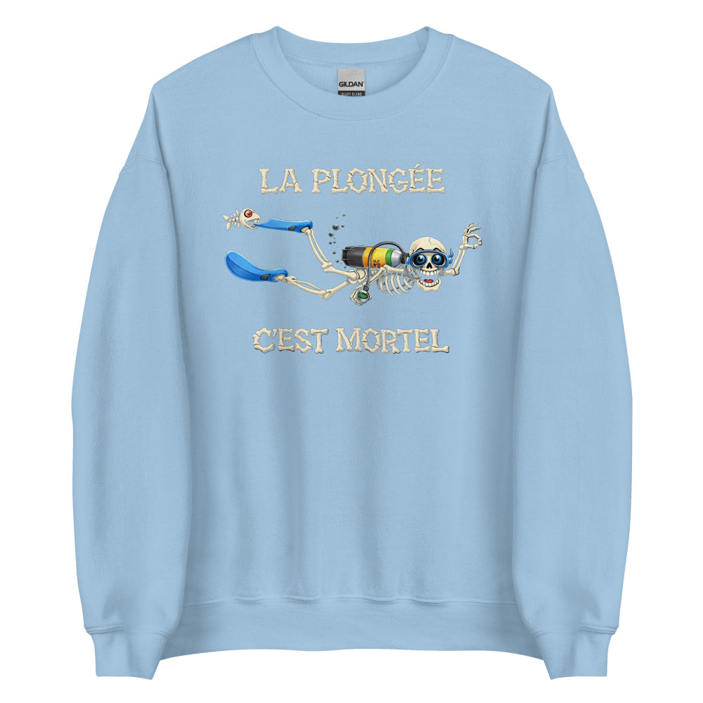 T-shirt manche longue Humour plongée MacJos – La plongée, c’est mortel