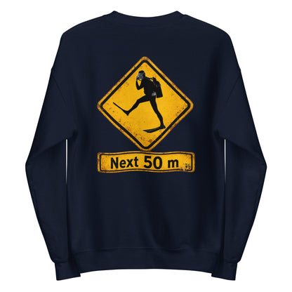 Sweat plongée MacJos Panneau australien vintage Passage de Plongeur