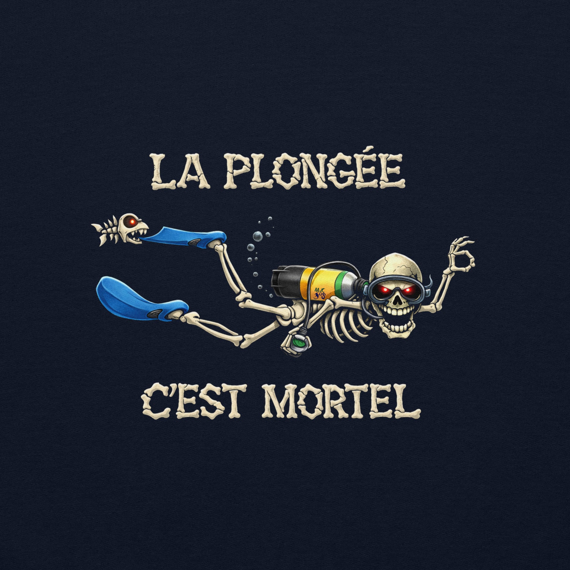 T-shirt manche longue Halloween plongée MacJos – La plongée, c’est mortel