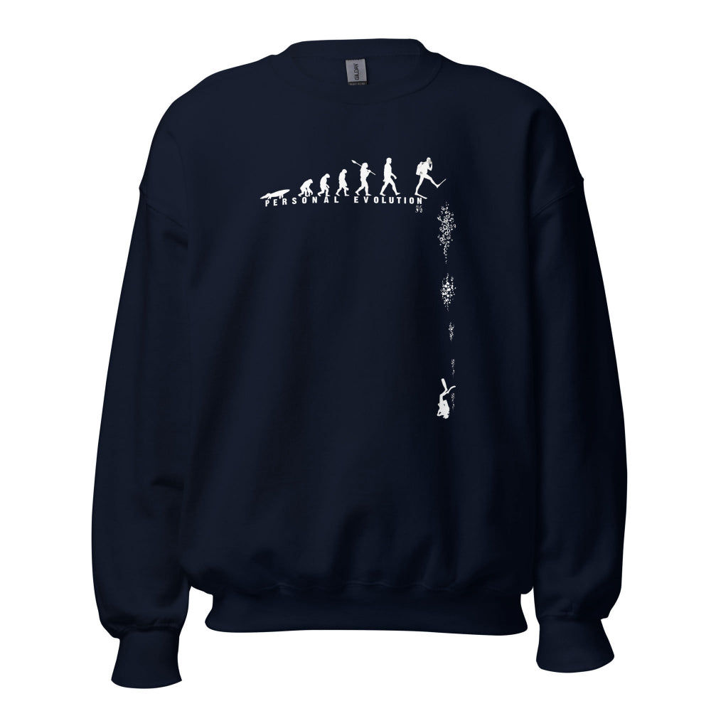 Sweat unisexe acier MacJos Évolution du plongeur