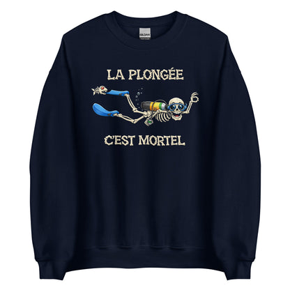 T-shirt manche longue Humour plongée MacJos – La plongée, c’est mortel