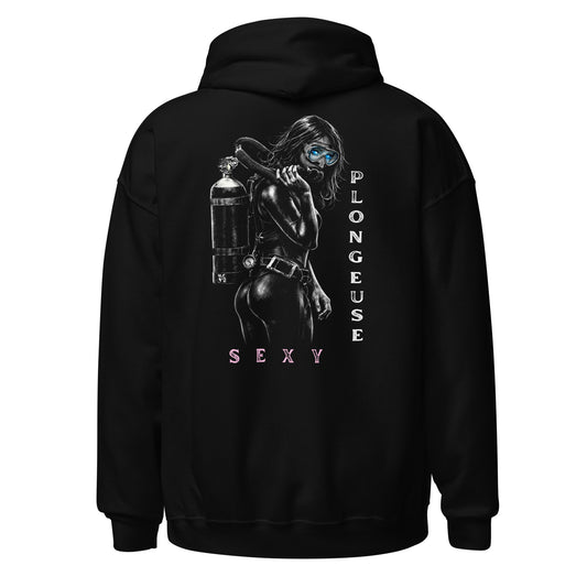Sweat capuche plongée MacJos Sexy plongeuse