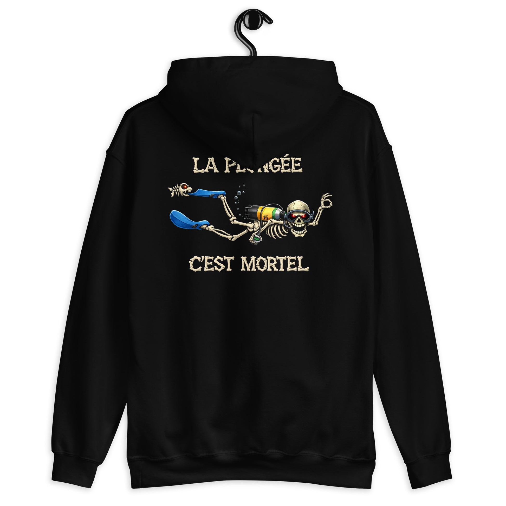 sweat à capuche Halloween plongeur MacJos – La plongée, c’est mortel