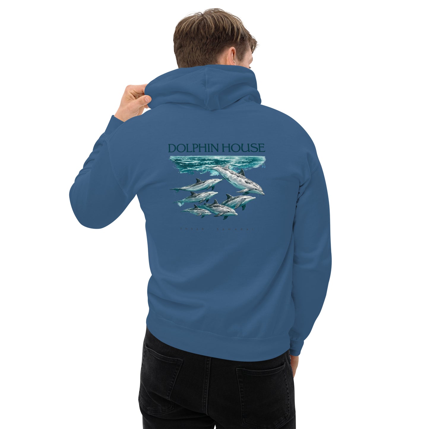 Sweat à capuche MacJos dauphins Mer Rouge