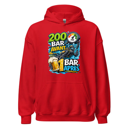 Sweat à capuche plongee MacJos, 200 Bar Avant, 1 Bar Après : Le Débrief du Plongeur 