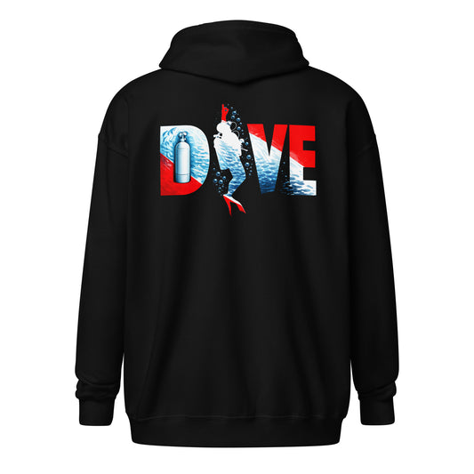 Sweat  à capuche zip plongée sous marine DIVE Alpha MacJos