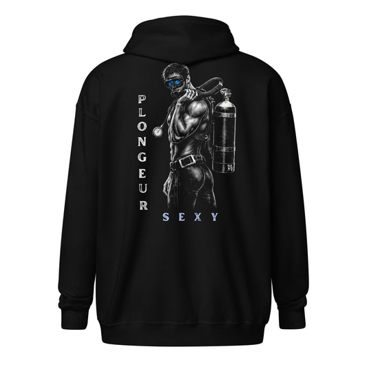 Sweat à capuche zip plongée MacJos Sexy plongeur
