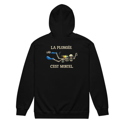 sweat capuche plongée Halloween plongeur MacJos – La plongée, c’est mortel