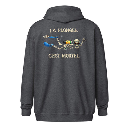 sweat capuche plongée Halloween plongeur MacJos – La plongée, c’est mortel