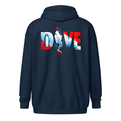 Sweat  à capuche zip plongée sous marine DIVE Alpha MacJos