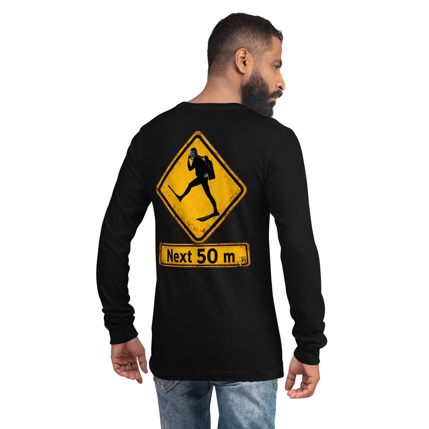 T-shirt manche longue plongée MacJos Panneau australien vintage Passage de Plongeur
