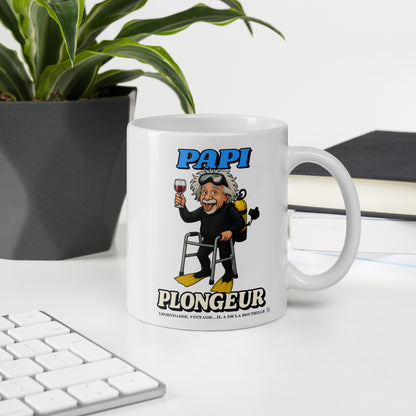 Mug blanc MacJos Papi Plongeur MacJos