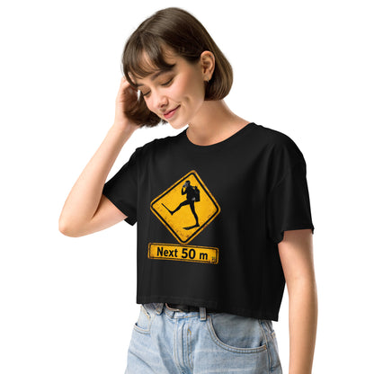Crop top plongée MacJos Panneau australien vintage Passage de Plongeur