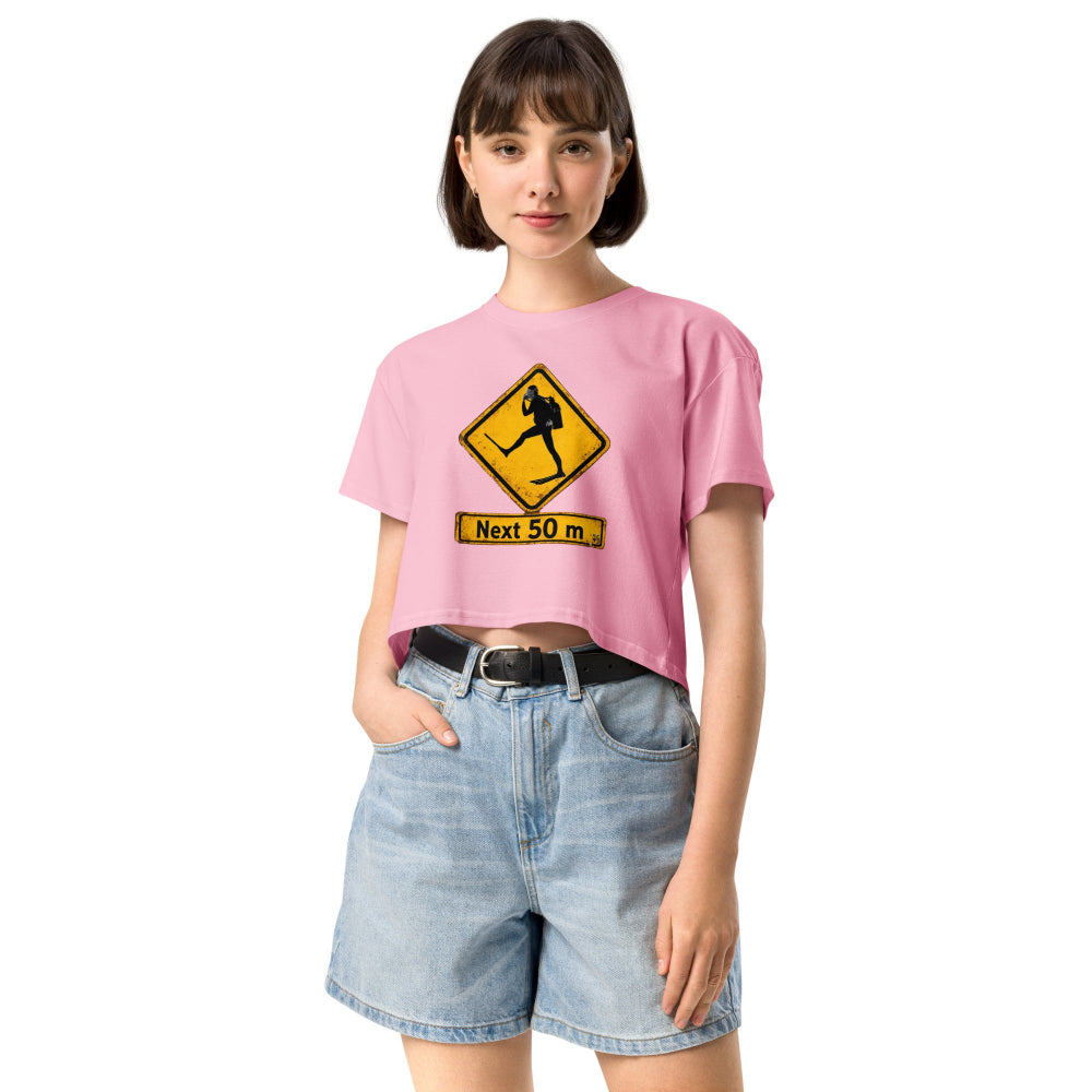 Crop top plongée MacJos Panneau australien vintage Passage de Plongeur