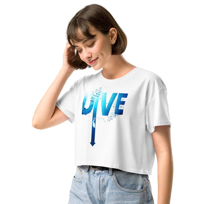 Crop top MacJos DIVE Flèche - plongée dans le bleu