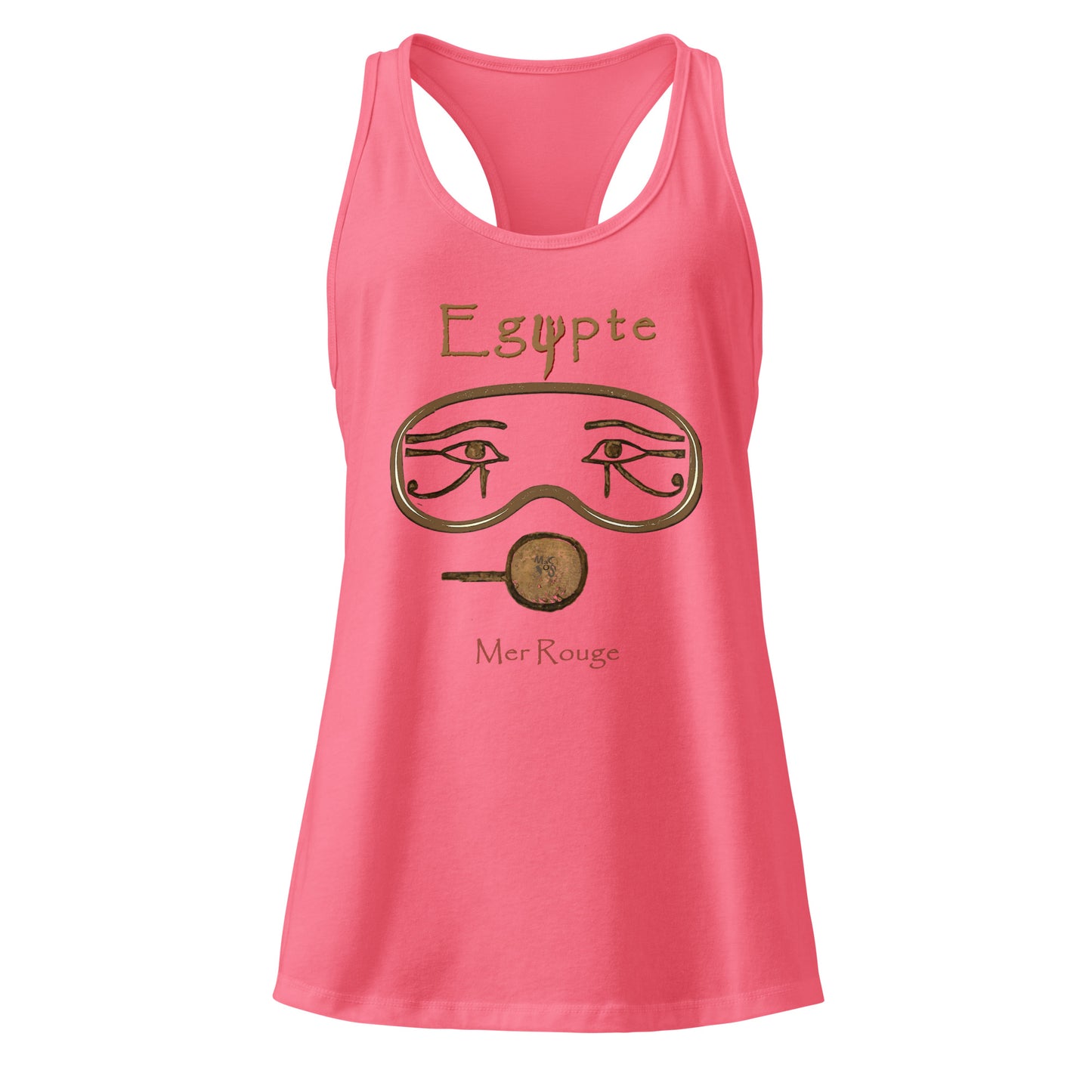 Debardeur rose MacJos plongée egypte antique – Masque egyptien Mer Rouge