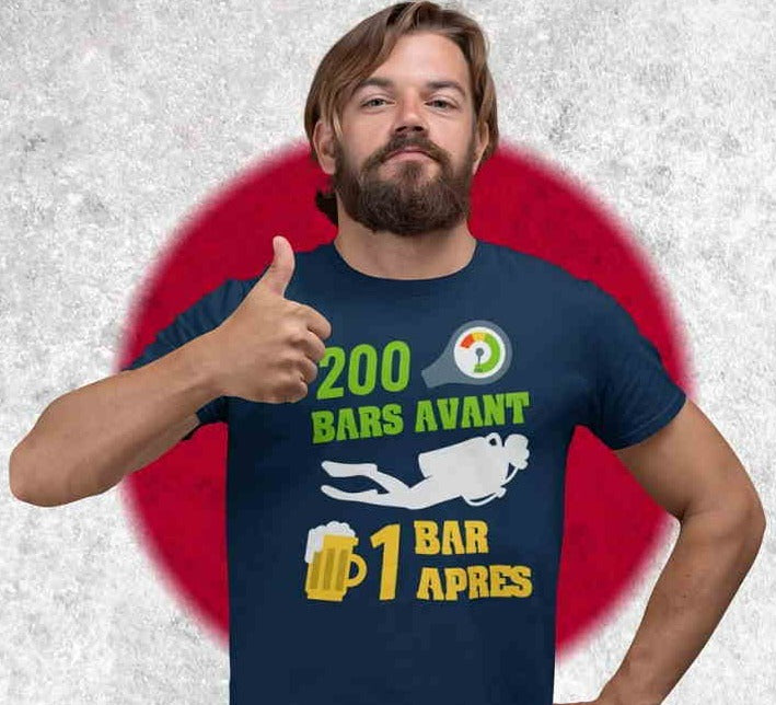 t-shirt plongée homme MacJos 100% bio