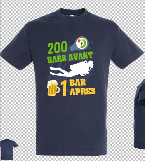 t-shirt plongée 200 bars